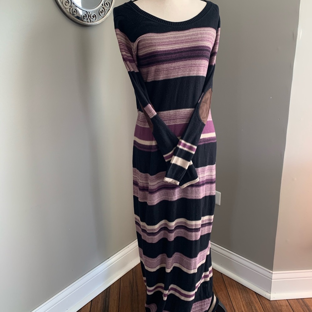 Rubbish floor length sweater dress